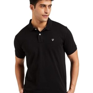 Allen Solly Men’s Polo T Shirt | Comfortable Rich Cotton Blend, Band Collar, Regular Fit | Stylish & Premium All Day Wear
